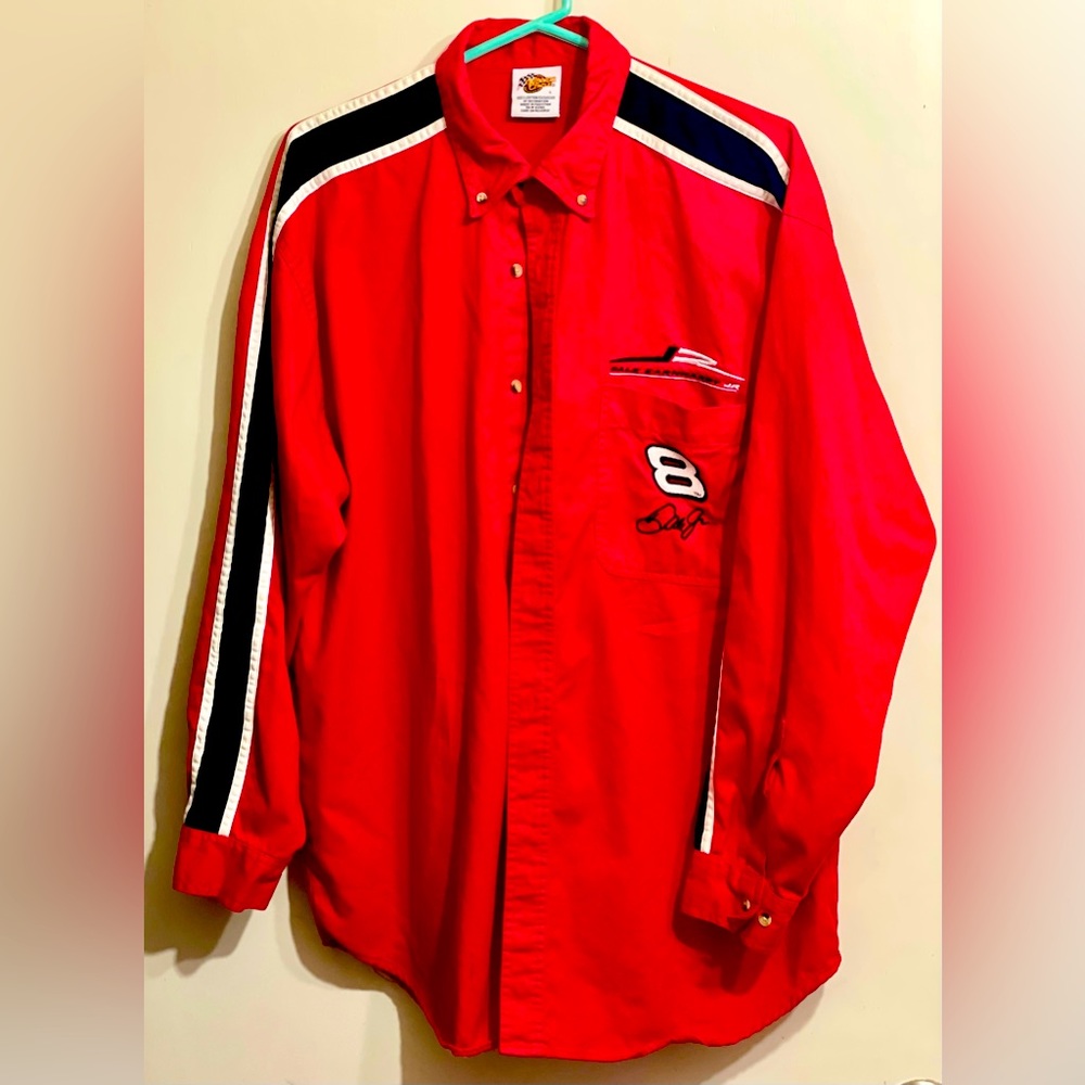 Dale Earnhardt Jr. long sleeve button-down Winners Circle Sz. L 100% cot…
